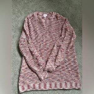 Maternity Pink Knit Sweater